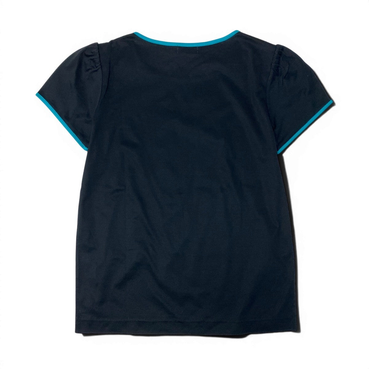 If15 Yves Saint Laurent イヴサンローラン YSLロゴ刺繍 Tシャツ 半袖カットソー トップス Mサイズ ブラック グリーン コットン レディースo07t