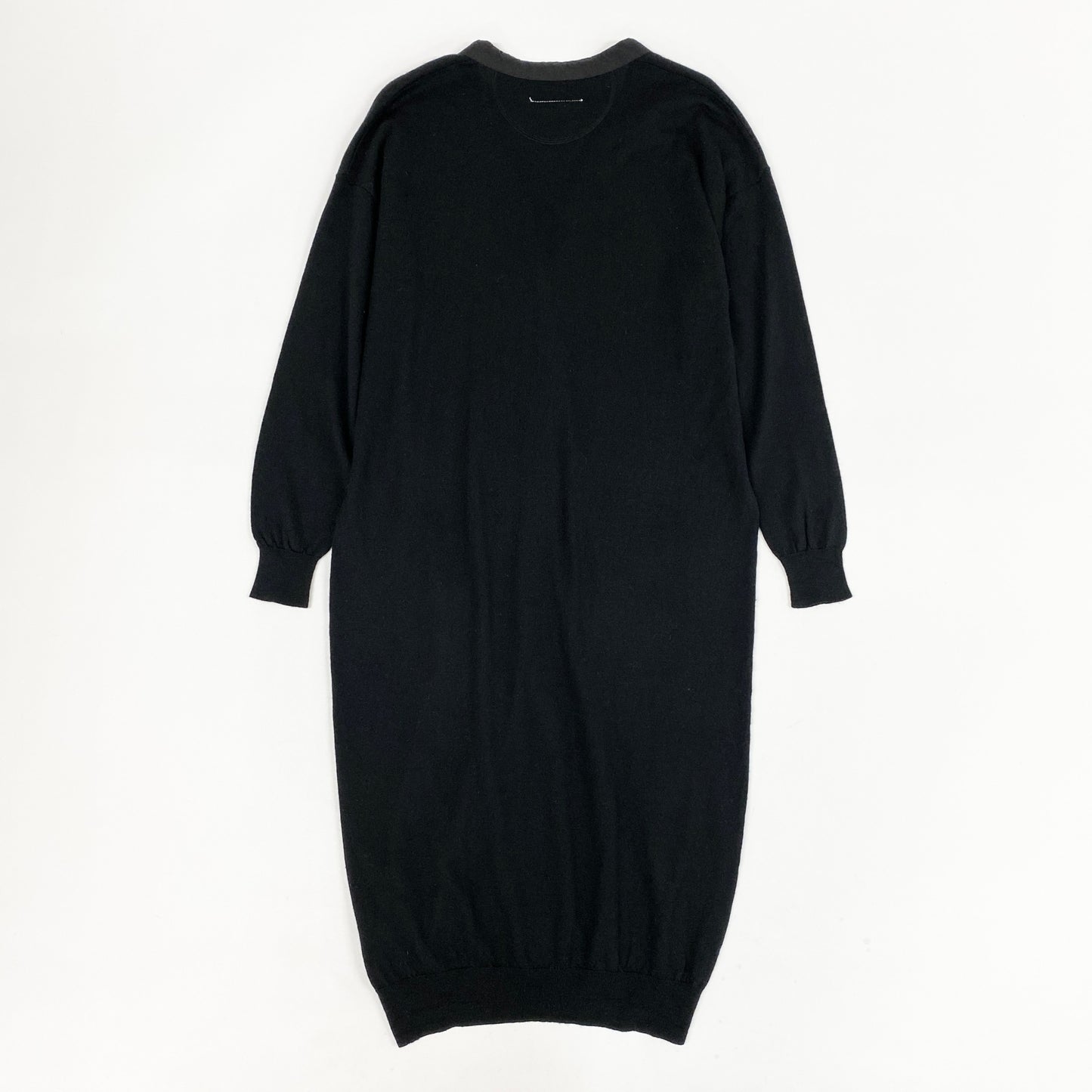 26a26 MM6 Maison Margiela エムエムシックス 長袖ニット ロングカーディガン 羽織  S32HA0245 XSサイズ ブラック ウール シルク カシミヤ レディースo07t