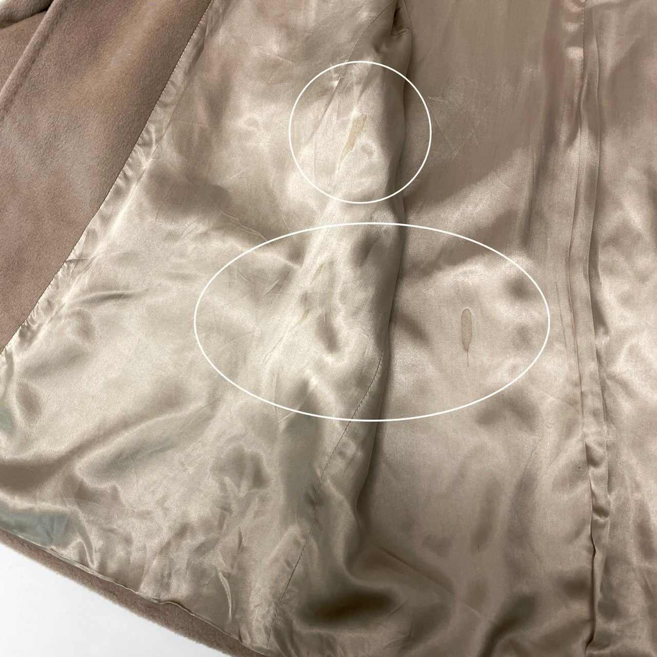 90g27 MARELLA マレーラ ダッフル風 ロングコート カシミヤブレンド サイズ42 ベージュ レディース 女性用u02t