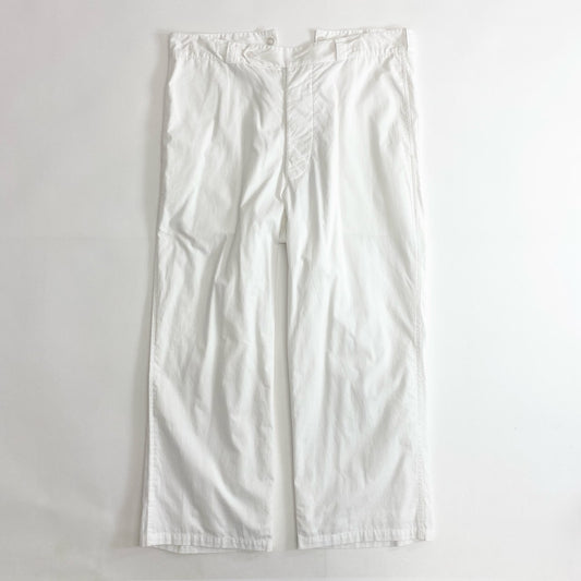 54c23 《未使用》 定価￥19,800 SEEALL シーオール MINER PANTS マイナーパンツ 46 ホワイト タグ付き SAU23 PT382