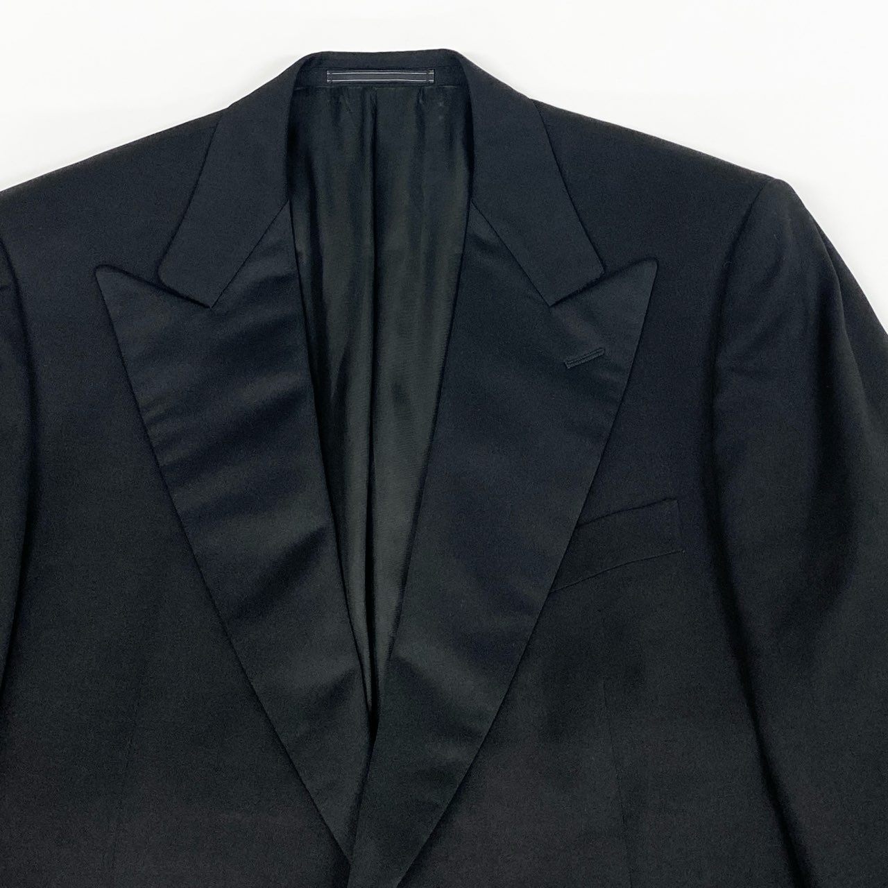 9L19 Ermenegildo Zegna エルメネジルドゼニア セットアップ タキシード スーツ ジャケット ボトム 50サイズ ブラック メンズo07t