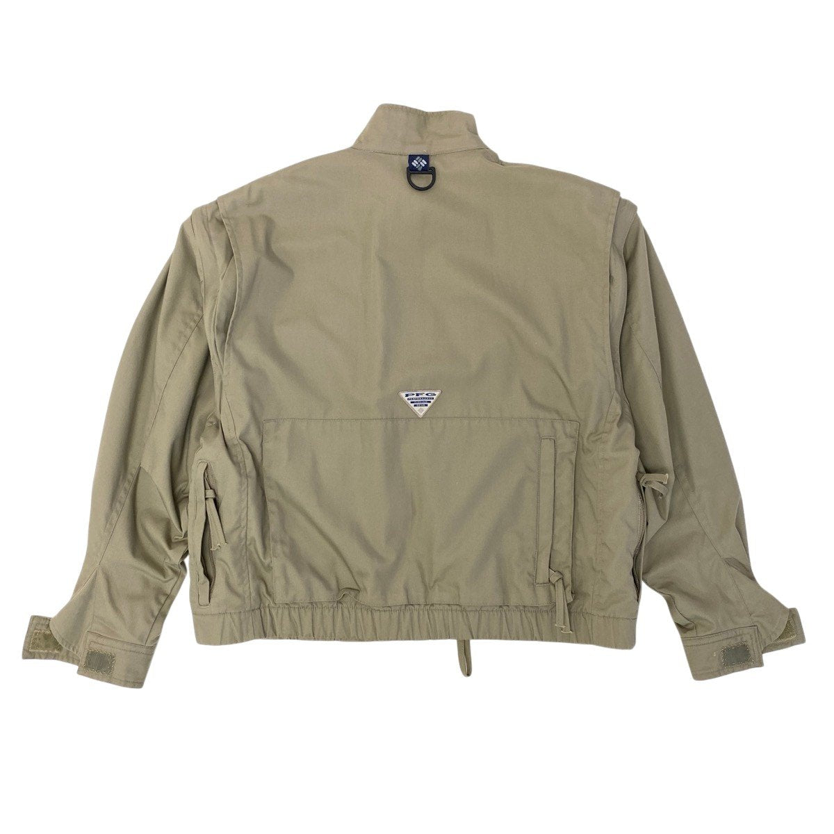 54g11 Columbia コロンビア PFG フィッシングジャケット ベスト 2way S4FM134HW サイズS カーキ メンズu02t