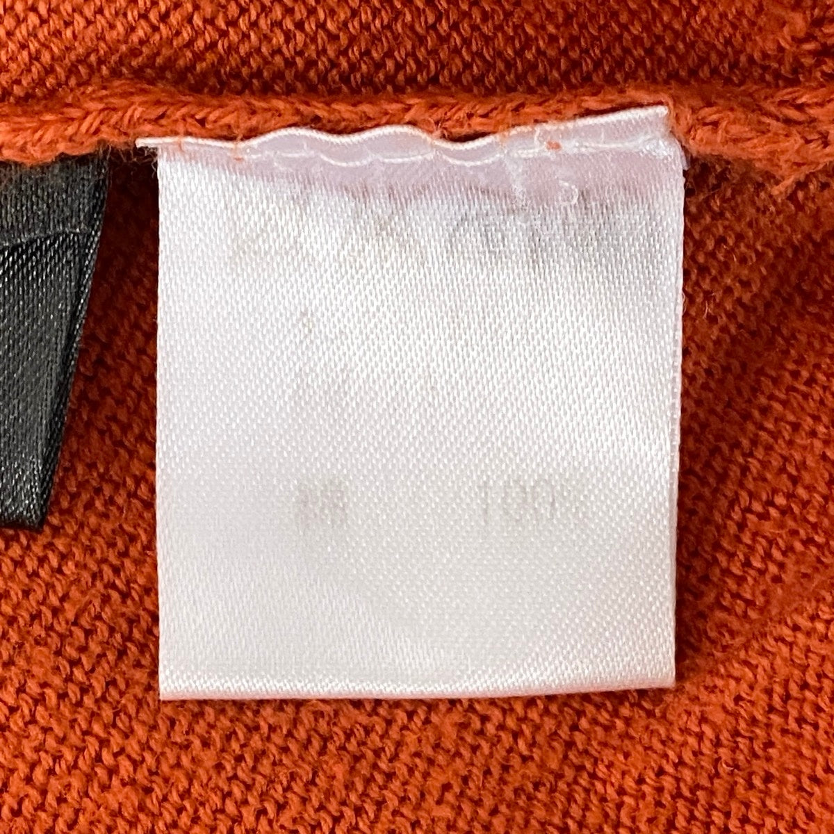 90g27 Loro Piana ロロピアーナ ロングスリーブニットセーター イタリア製 48サイズ オレンジ コットン100％ メンズ 男性用u02t