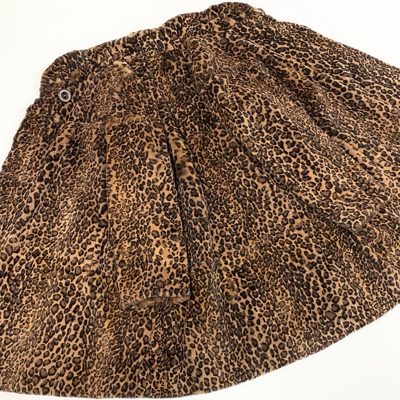 23a21 EMBA エンバ レオパード染め シェアードミンク ロングコート サイズF 茶系 本毛皮 Leopard Print Mink Fur Coatt18r