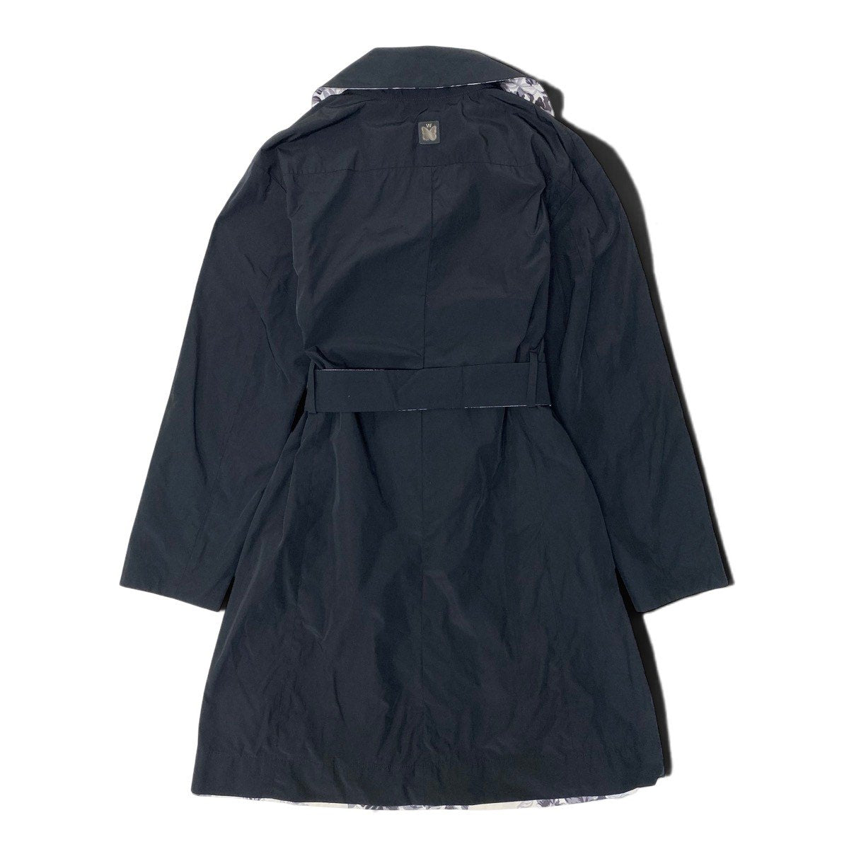 72h18 WEEKEND Max Mara ウィークエンド マックスマーラ リバーシブル ステンカラーコート 花柄プリント 薄手 イタリア製 40 マルチカラー レディースu02t