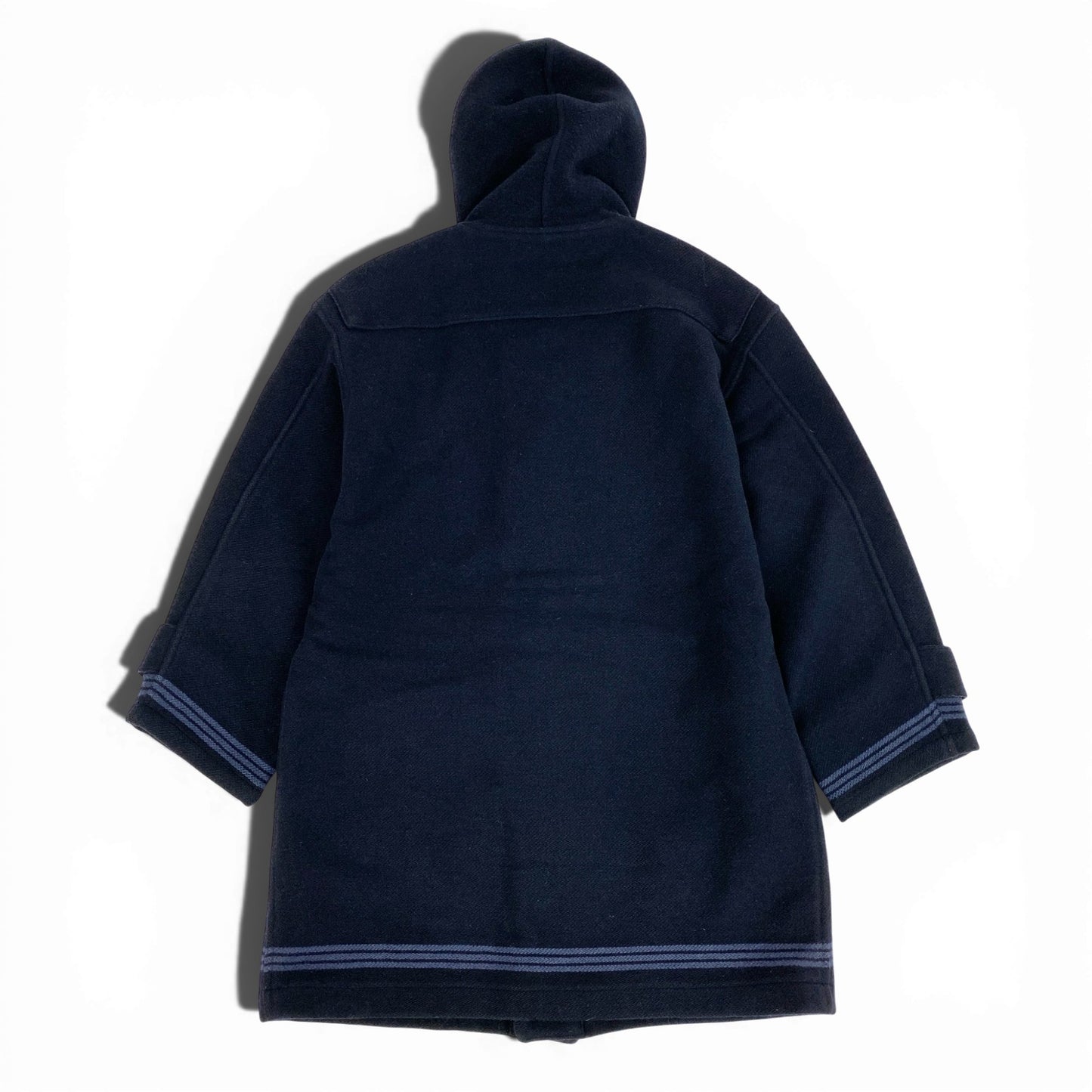 85l20 STONE ISLAND ストーンアイランド 90s ダッフルコート モンゴメリーコート アウター グリーンエッジ 腕章 S ネイビー ウール メンズ アーカイブ マッシモオスティk02i