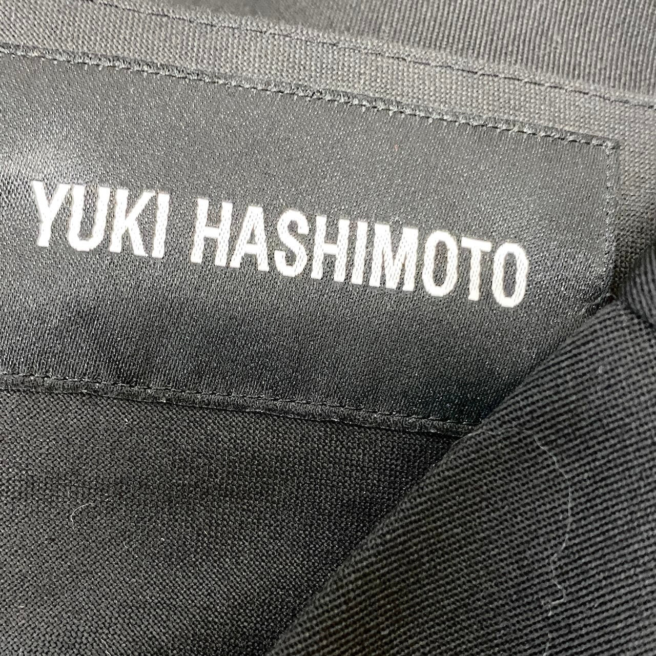 6g18 YUKI HASHIMOTO ユキハシモト 21ss SLIM TROUSERS  スラックスパンツ テーパードパンツ 211-01-0206 サイズ44 ブラック メンズu02t