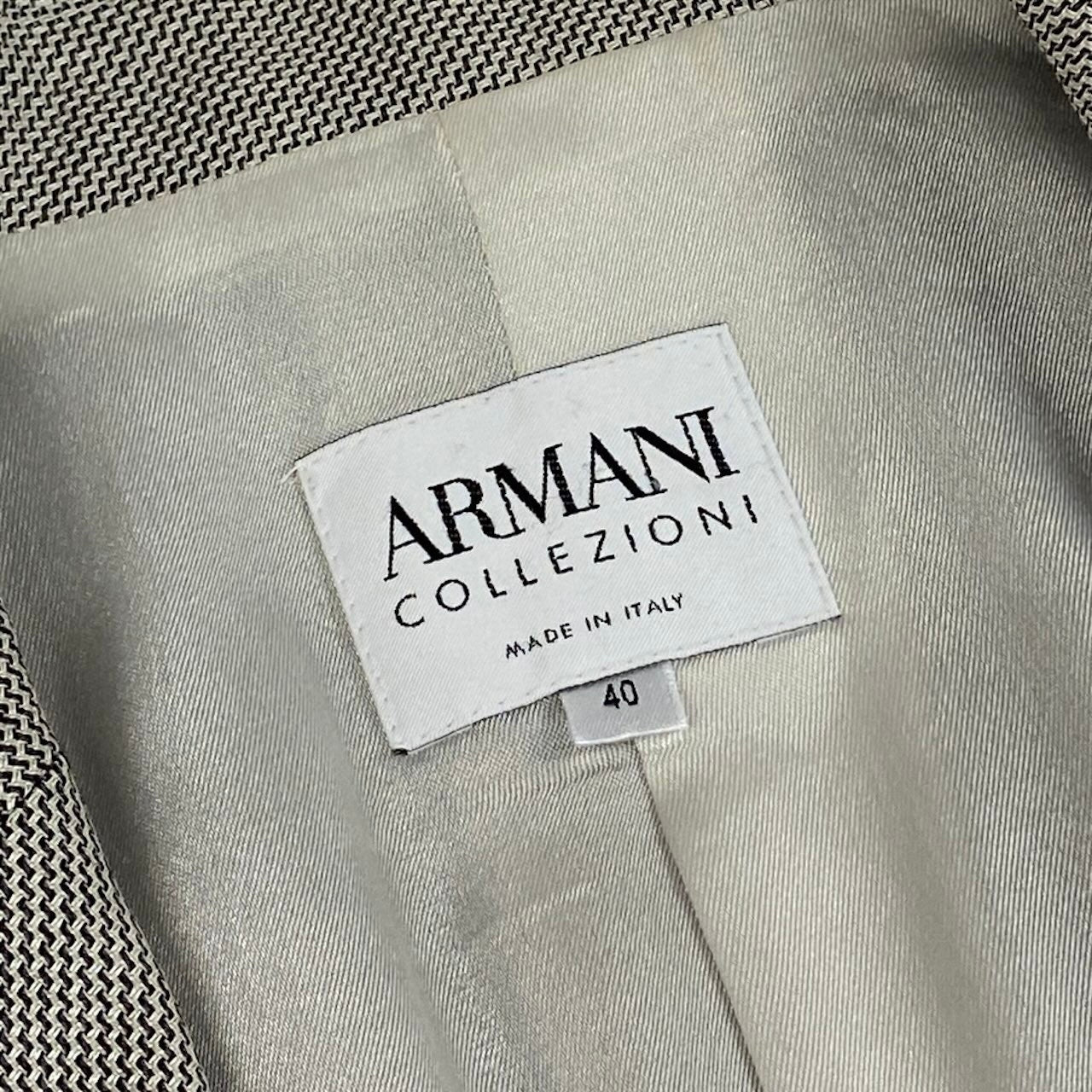 e11 ARMANI COLLEZIONI テーラードジャケット フォーマルジャケット イタリア製 40サイズ グレー系 レディース 女性用k02i