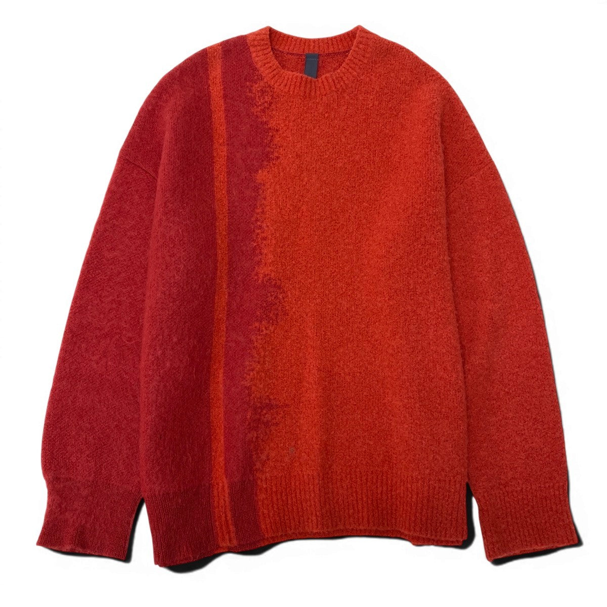 71g2 SHINYA KOZUKA シンヤコヅカ 21aw アルパカブレンド ニットセーター 2102SK59 サイズL/XL レッド オレンジ メンズu02t