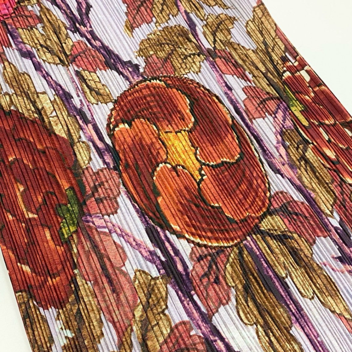 16a24 【美品】 PLEATS PLEASE プリーツプリーズ イッセイミヤケ ロングカーディガン ワンピース 牡丹 セットアップ 1998 PP84-JH517 3 パープル レディース 女性用k02i