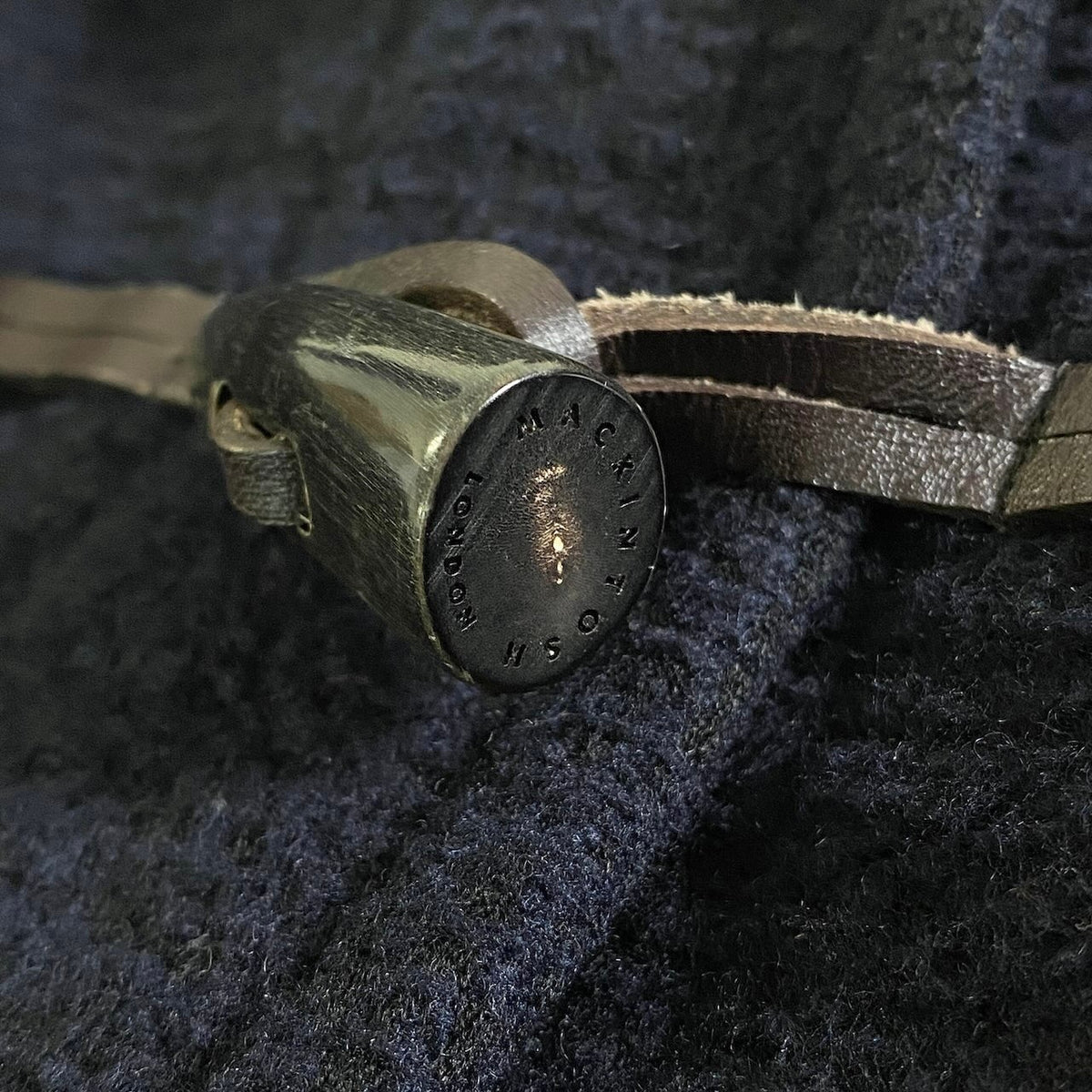 20j26 MACKINTONSH LONDON マッキントッシュ ウールメルトン ダッフルコート トグルボタン サイズ40 ネイビー レディースu02t