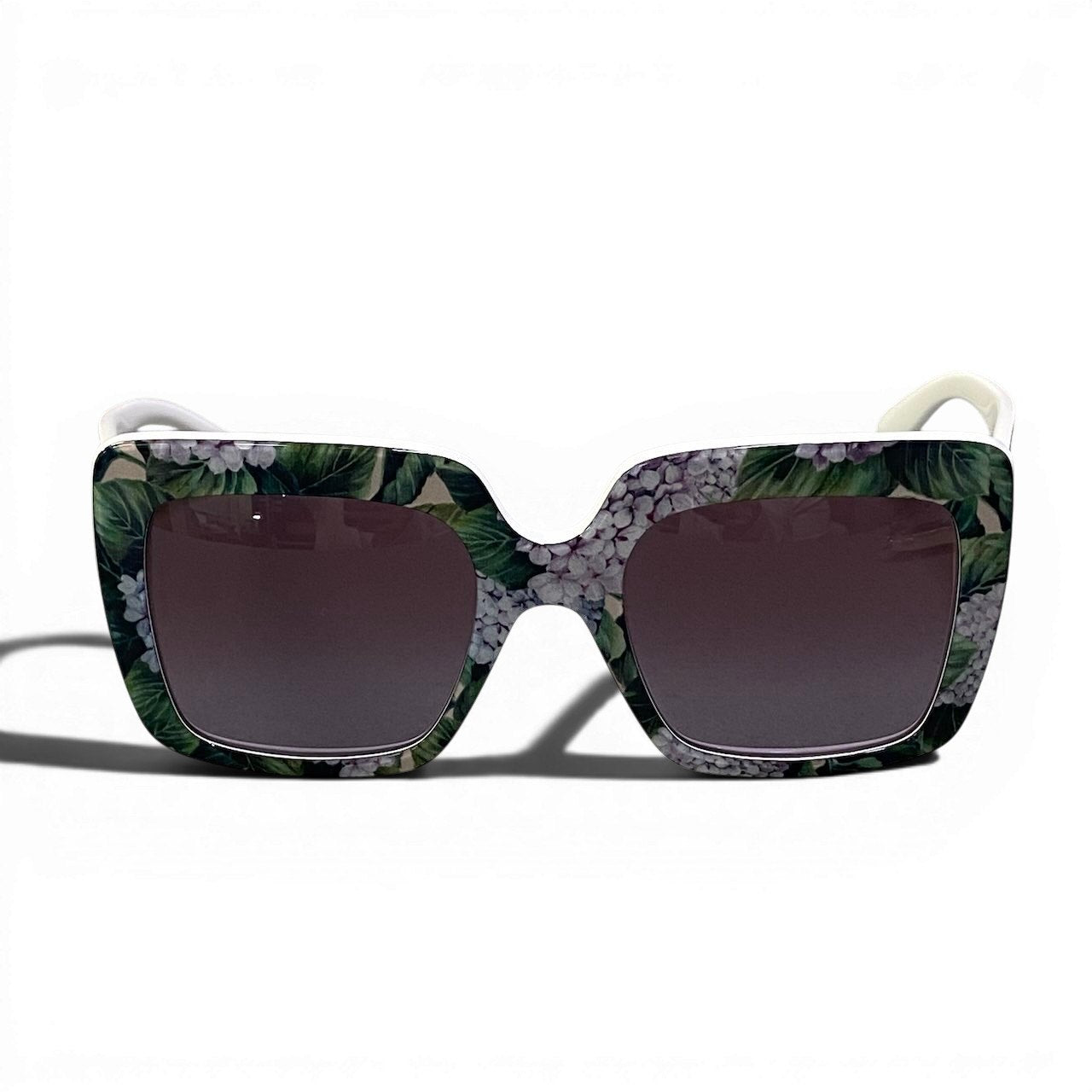 e13 DOLCE&GABBANA ドルチェアンドガッバーナ フラワーフレーム サングラス DG4310 52□21 パープル ホワイト D&G ドルガバ アイウェアt18r