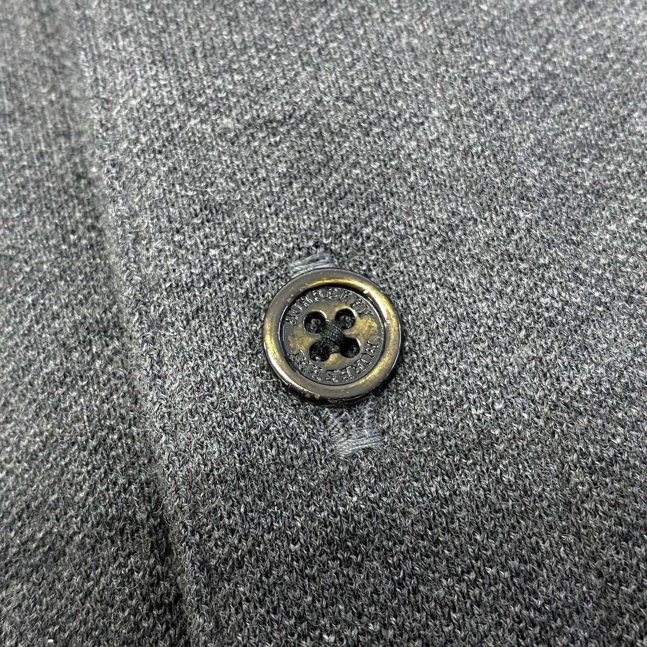 59d28 【未使用タグ付】 BURBERRY LONDON バーバリー 半袖 ポロシャツ コットンシャツ トップス チェック柄 大きいサイズ LL ダークグレー 綿100％ メンズ 紳士服u02t
