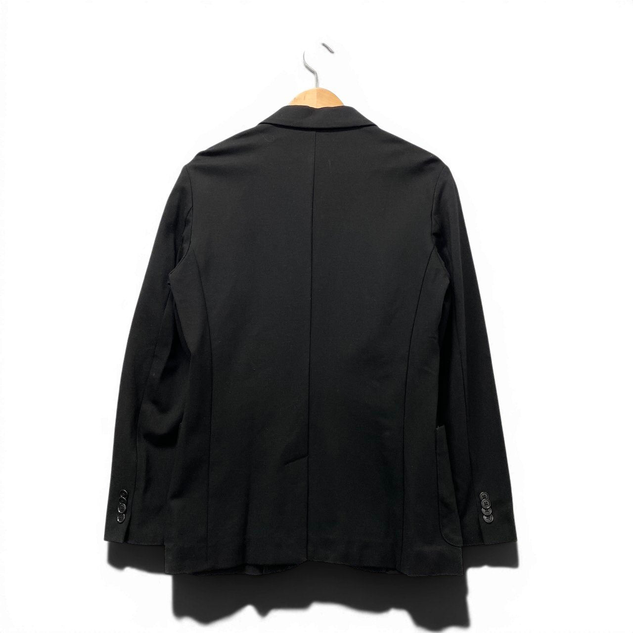 60f17 ARMANI EXCHANGE アルマーニエクスチェンジ テーラードジャケット アンコンジャケット ストレッチ サイズM ブラック メンズ 紳士服o07t