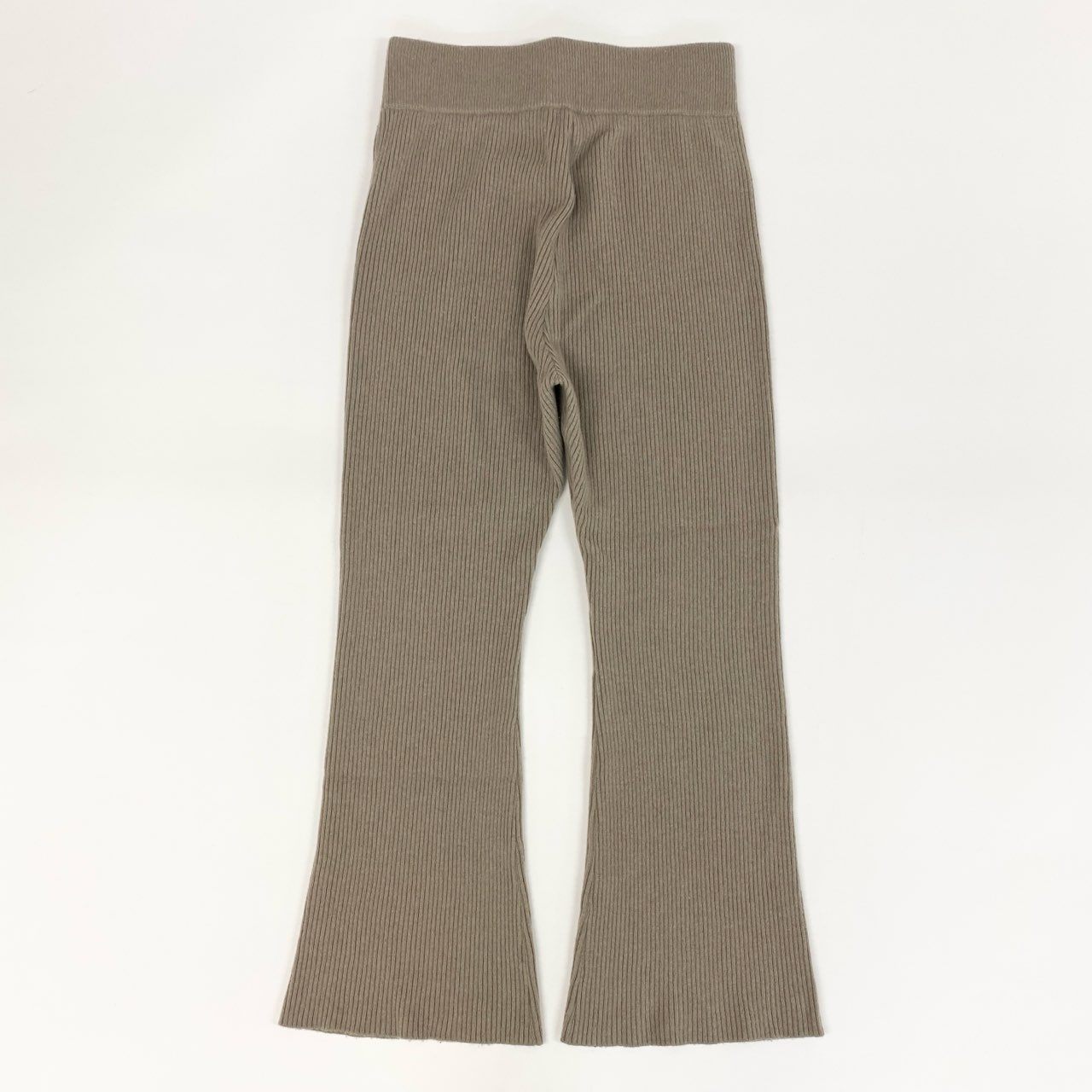 37f24 DEUXIEME CLASSE ドゥーズィエムクラス ニットパンツ ボトムス フレアパンツ カシミヤ100％ 総カシミア カシミヤニット レディース 38 ベージュ