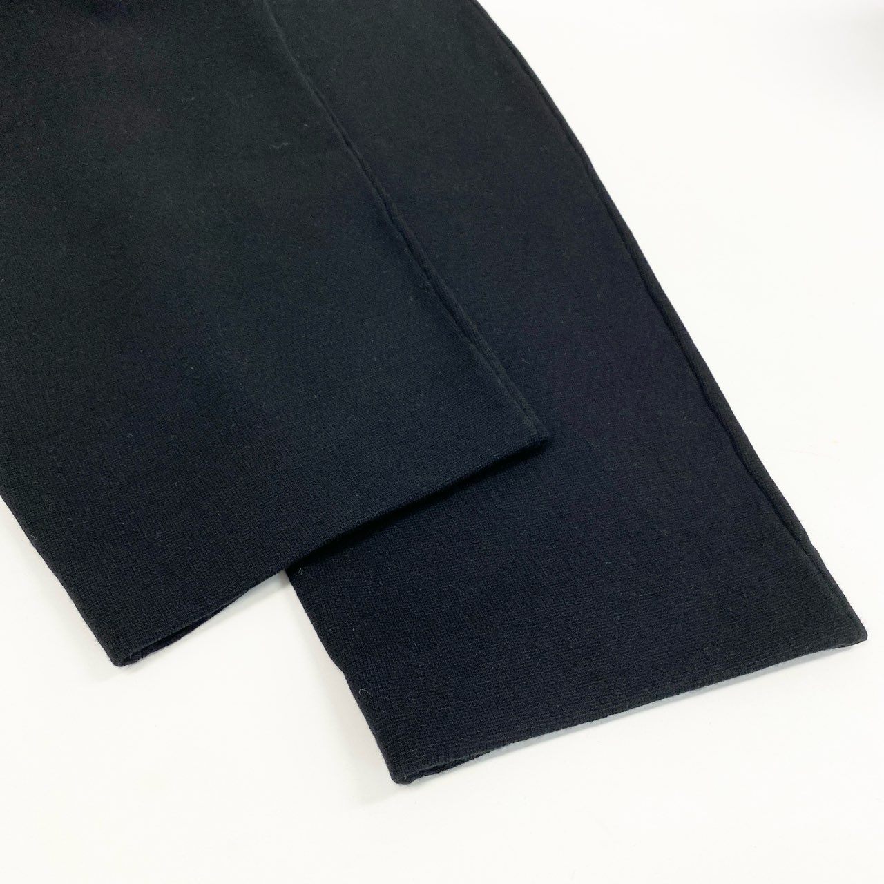 5i12 Max Mara マックスマーラ ニットパンツ リラックスパンツ ボトムス S ブラック レディースu02t