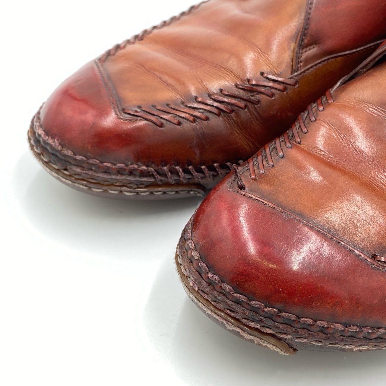 2i3《廃盤モデル》 Berluti ベルルッティ INDIO インディオ パティーヌ レザーシューズ 10 赤茶系 革靴 保存袋付属t18r