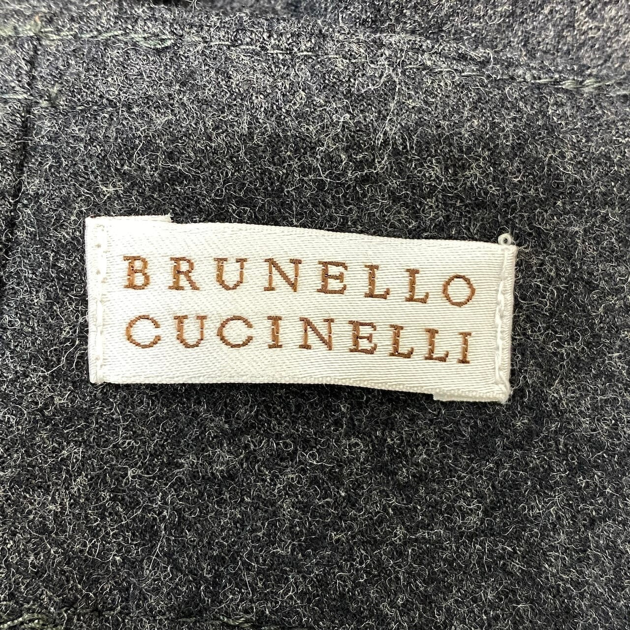 20f16 BRUNELLO CUCINELLI ブルネロクチネリ 膝丈スカート タイトスカート ウールブレンド イタリア製 サイズ38 ダークグレー レディース 女性用u02t