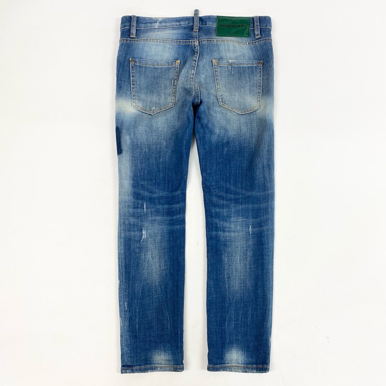 31a26 DSQUARED2 ディースクエアード girl cropped jean ダメージ加工 デニムパンツ ボトムス ジーンズ イタリア製 S75LA0908 36 インディゴ コットン レディースo07t