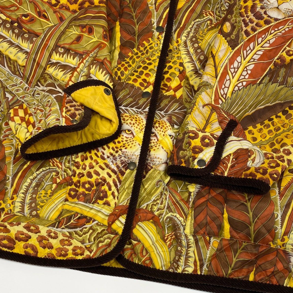 1L27 Vintage Salvatore Ferragamo ヴィンテージ サルヴァトーレ フェラガモ Allover Pattern Quilted  キルティング Jacket Size L レディース 女性用k02i