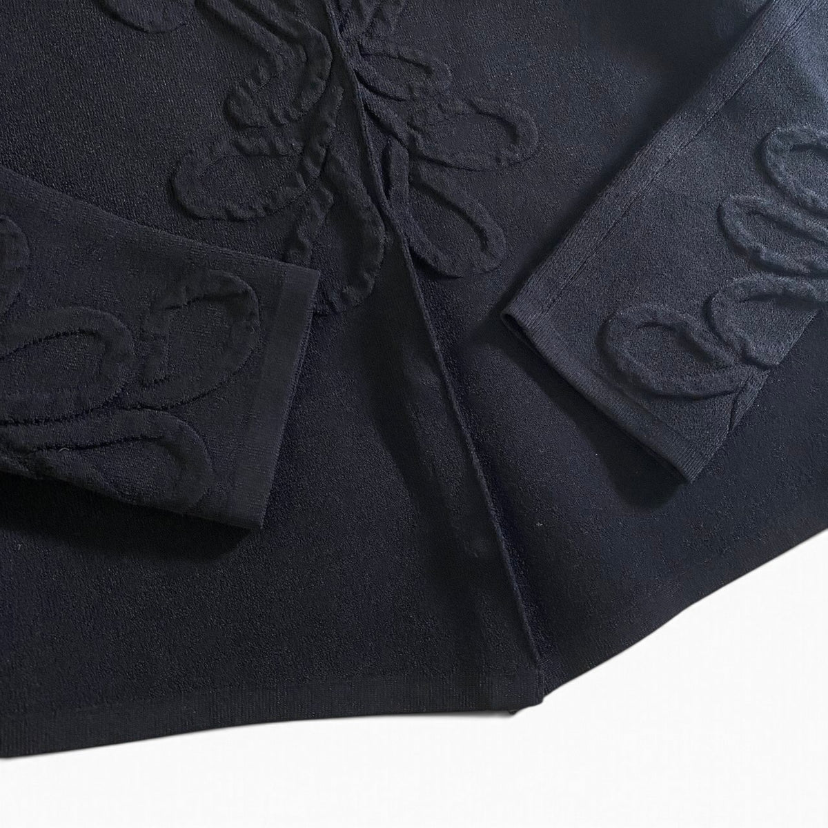 34j26 ALEXANDER MCQUEEN アレキサンダーマックイーン ロングスリーブ カーディガン ニットジャケット サイズXXS ブラック レディースu02t