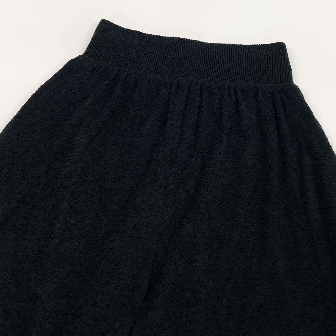 36b9 LOEWE ロエベ ハーフパンツ ボトムパンツ ブランドロゴ刺繍 イタリア製 Mサイズ ブラック コットン100％ レディース 女性用k02i