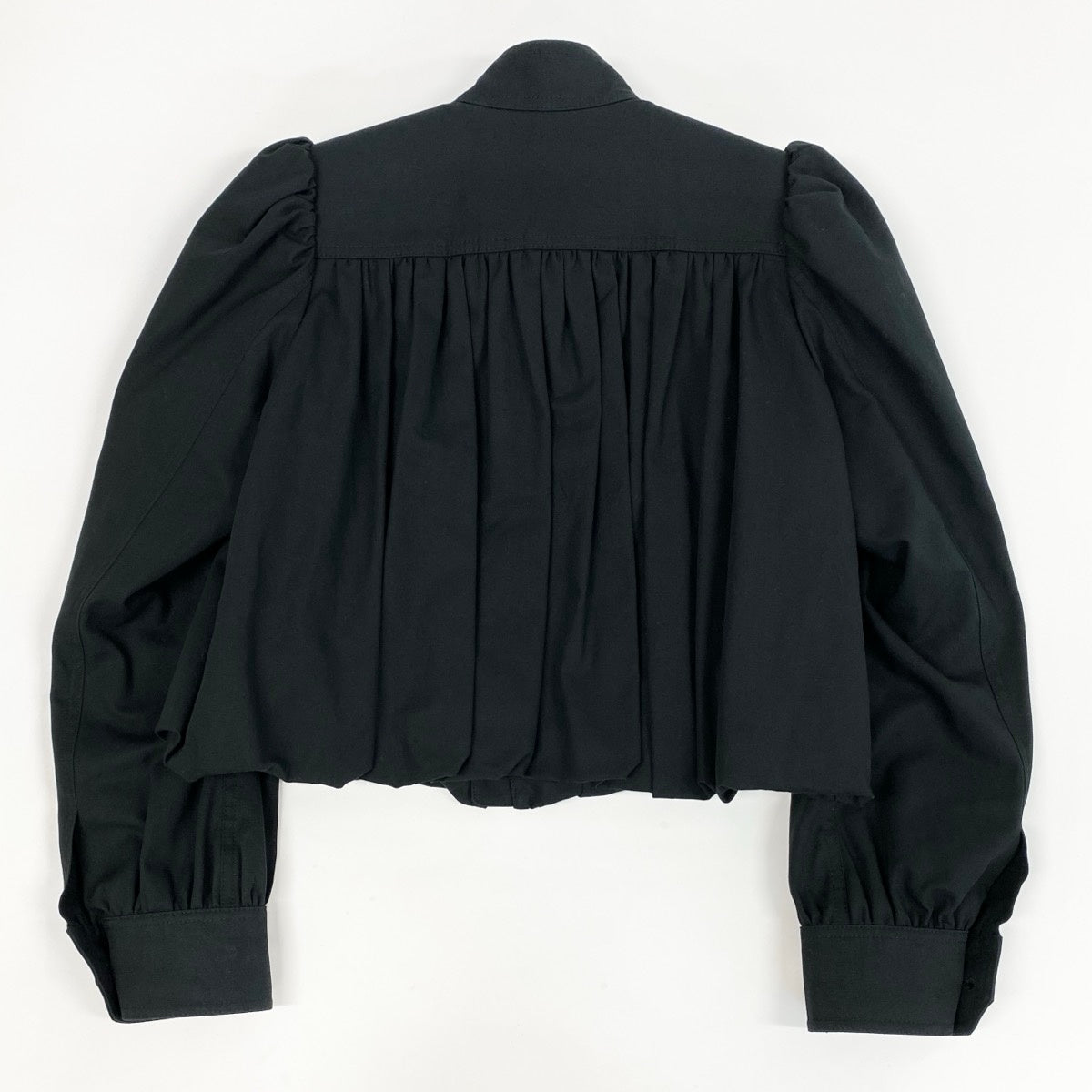 Ee25 Chloé クロエ バルーンスリーブ ブルゾン 2025 ランウェイ  サイズ34 ブラック シェミナ カマリ パフスリーブ ギャザージャケットk02i