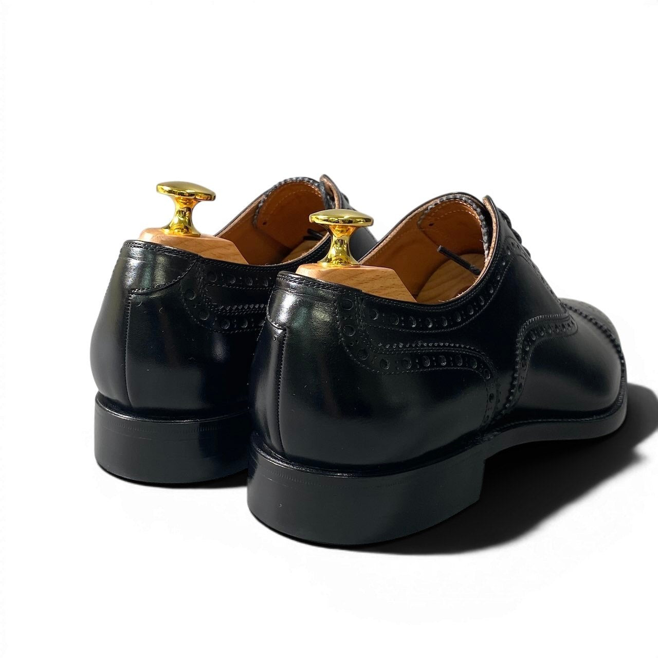 2g7 《極美品》 SCOTCH GRAIN スコッチグレイン 限定規格品 KUROBAKO2020 ドレスシューズ 20201 25.5cm ブラック レザー 革靴 純正シューツリー付t18r