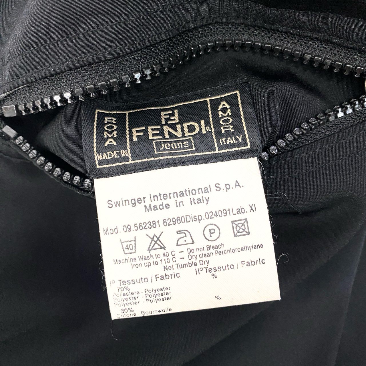 11b6 FENDI フェンディ ロゴレオパードパターン リバーシブルコート アウター ジップアップ ブラウン系 ユニセックスu02t