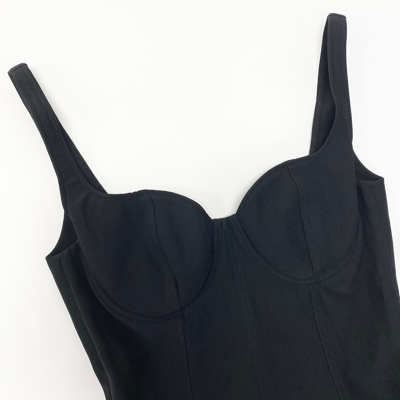 52c10 ALEXANDER McQUEEN アレキサンダーマックイーン 2012年 コルセット トップス 36 ブラック レディース イタリア製u02t