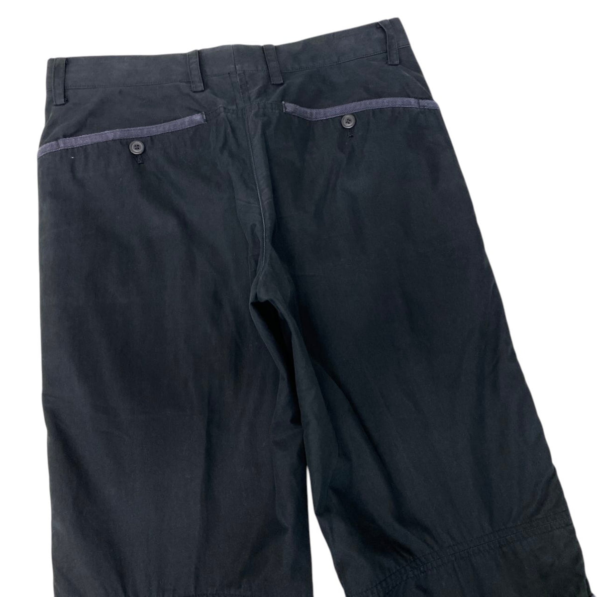 26j19 ISSEY MIYAKE MEN イッセイミヤケメン 00AW パラシュートパンツ 多重ジップ ボトムス ME03FF058 サイズ3 ブラック メンズu02t