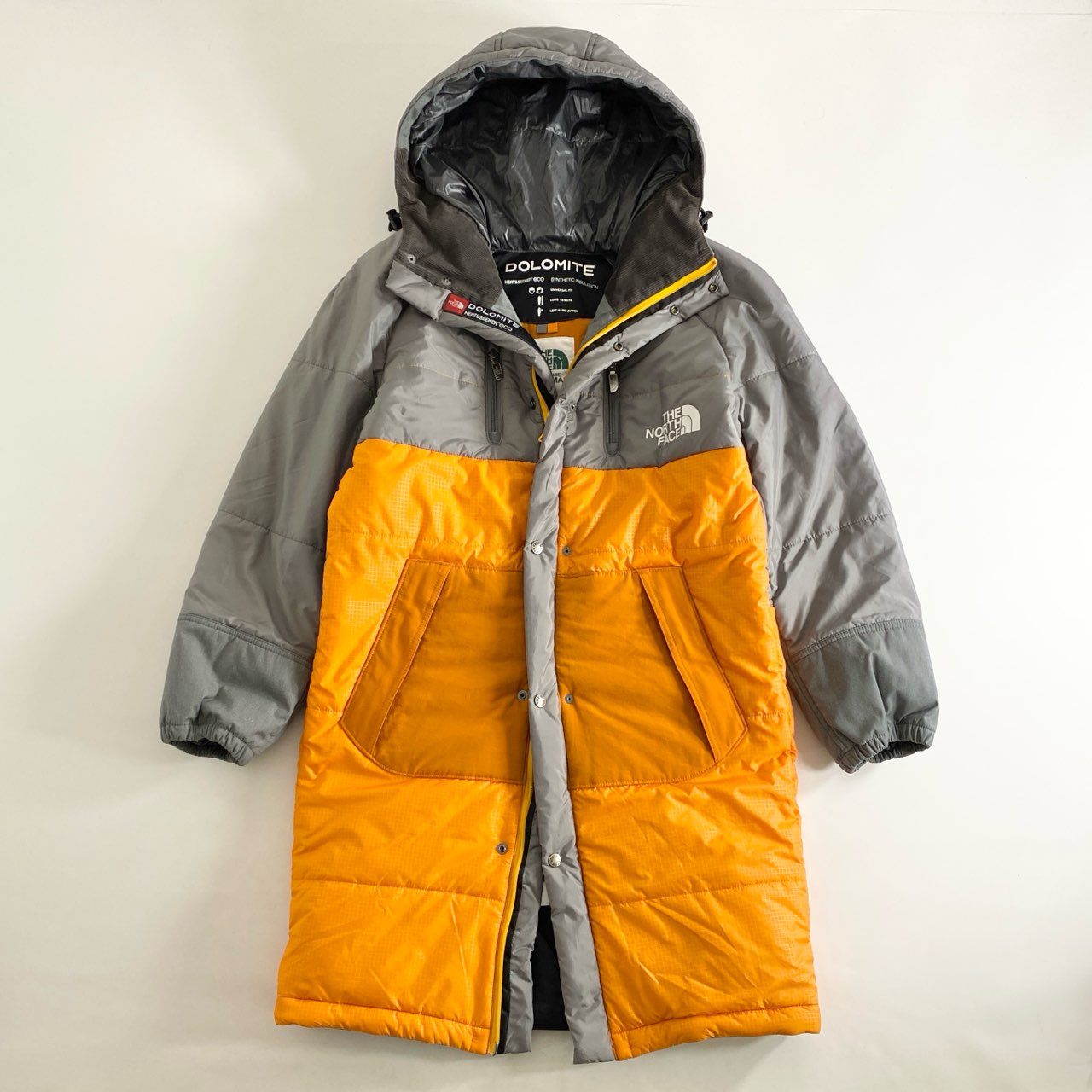 87i1 THE NORTH FACE JUNYA WATANABE MAN ザノースフェイス ジュンヤワタナベマン Sleeping Bag ダウンコート アウター WB-C101 XS グレー オレンジ 日本製