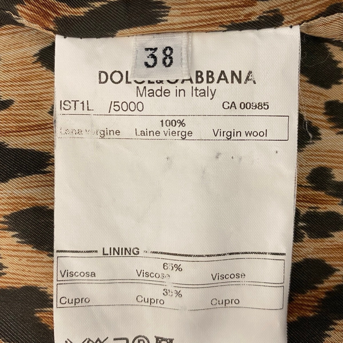 i27 【美品】DOLCE＆GABBANA スーツセットアップ テーラードジャケット スラックスパンツ イタリア製 38サイズ グレー ウール100％ レディース 女性用u02t