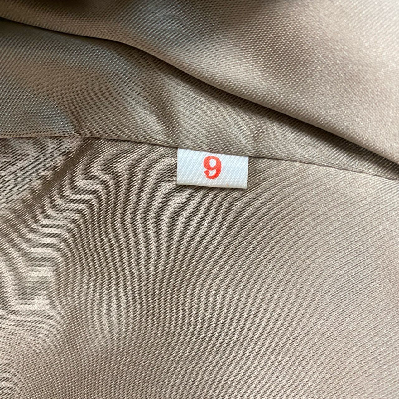 54L4 クロスミンク 飾り付き コート サイズ9号 ホワイト ブラウン 本毛皮 MINK FUR リアルファー ポケット有t18r