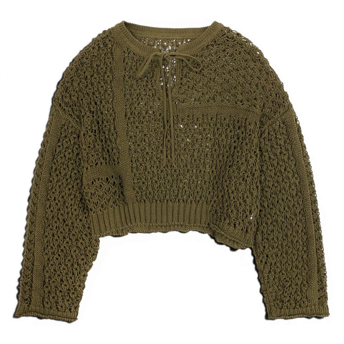 Af4 Y’ｓ ワイズ メッシュニットトップ Mesh Knit Short Top YP-K06-083 サイズ2 カーキ Yohji Yamamoto ヨウジヤマモトt18rt18r