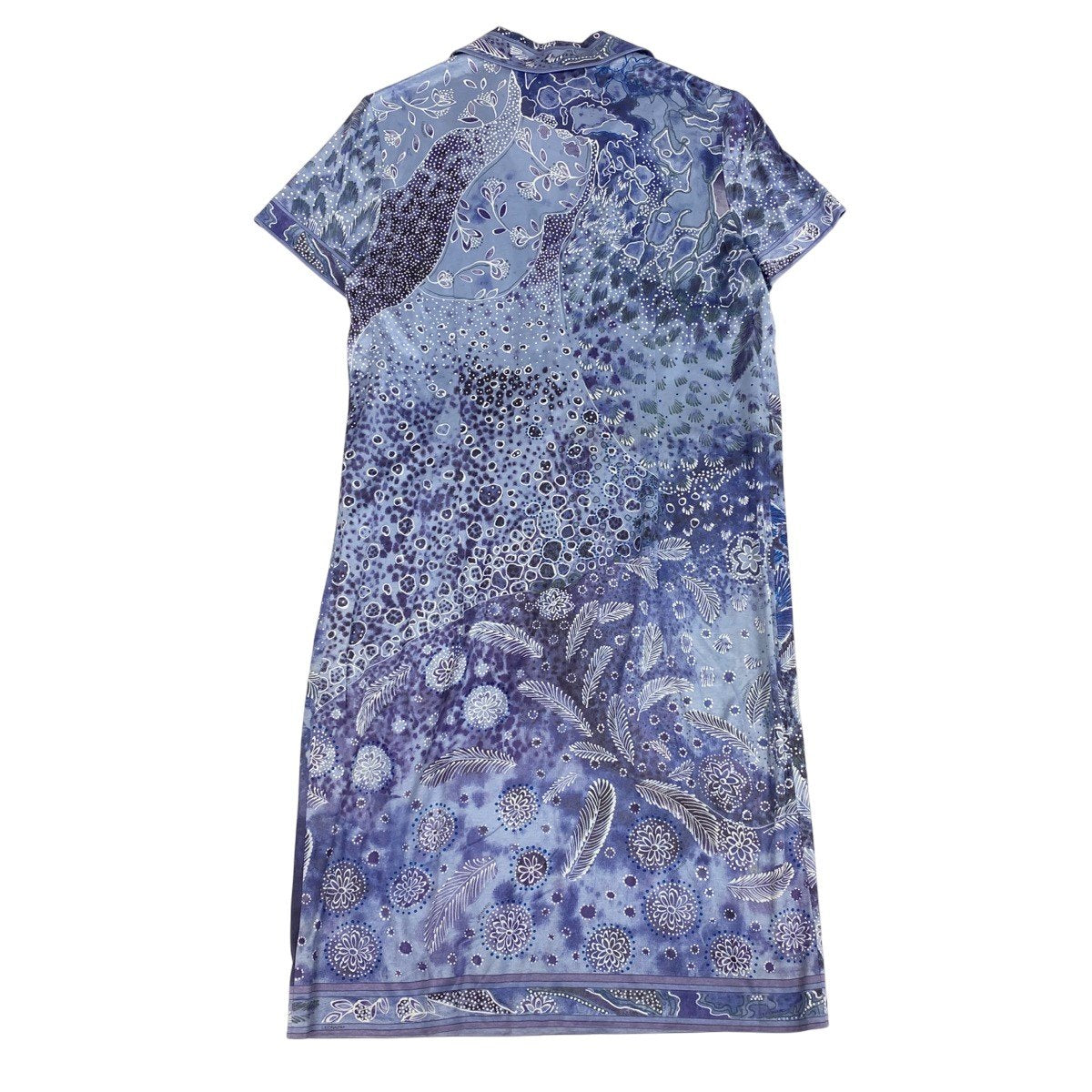52f29 LEONARD FASHION レオナール ポロシャツワンピース 花柄プリント