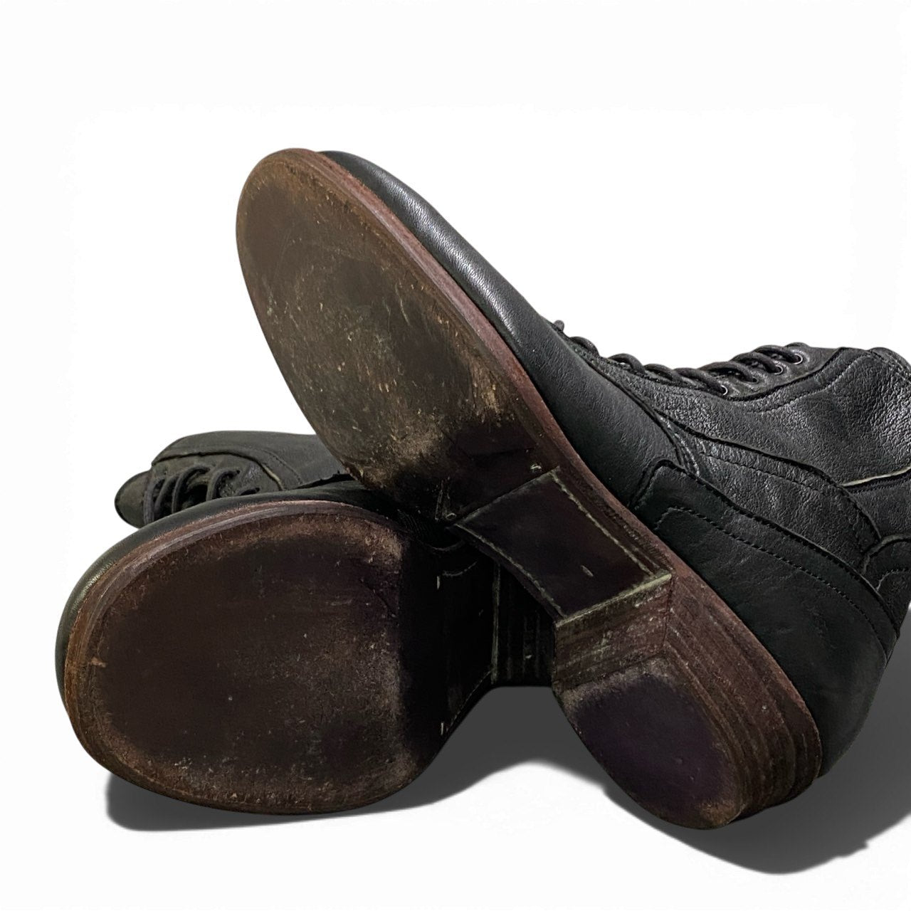 1a22 JULIUS ユリウス Back Zip Leather Boots バックジップレザーブーツ サイズ1 ブラック レザー タグ付属t18r