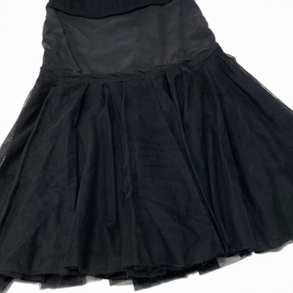 i13 《未使用品》 LOUIS VUITTON ルイヴィトン ヴィンテージ ギャザー ビスチェドレス ワンピース Vintage Gathered Bustier Dress Black Size 36t18r