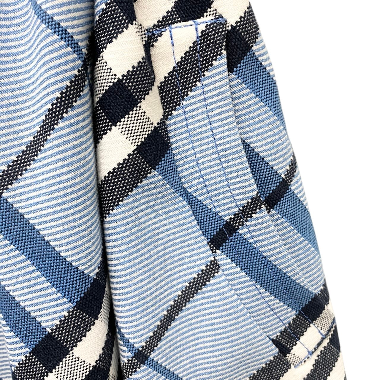 73c31 BURBERRY BLUE LABEL バーバリー ブルーレーベル チェック柄 ワンピース サイズ36 ブルー 日本製t18r