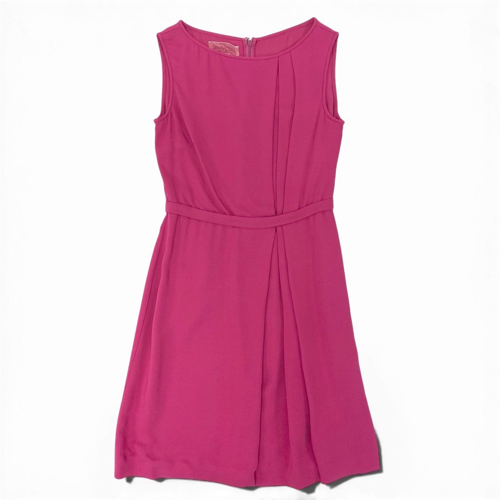 3a8 GIAMBATTISTA VALLI ジャンバティスタヴァり イタリア製 ノースリーブワンピース ドレス Dress 42 Sサイズ ピンク レディースo07t