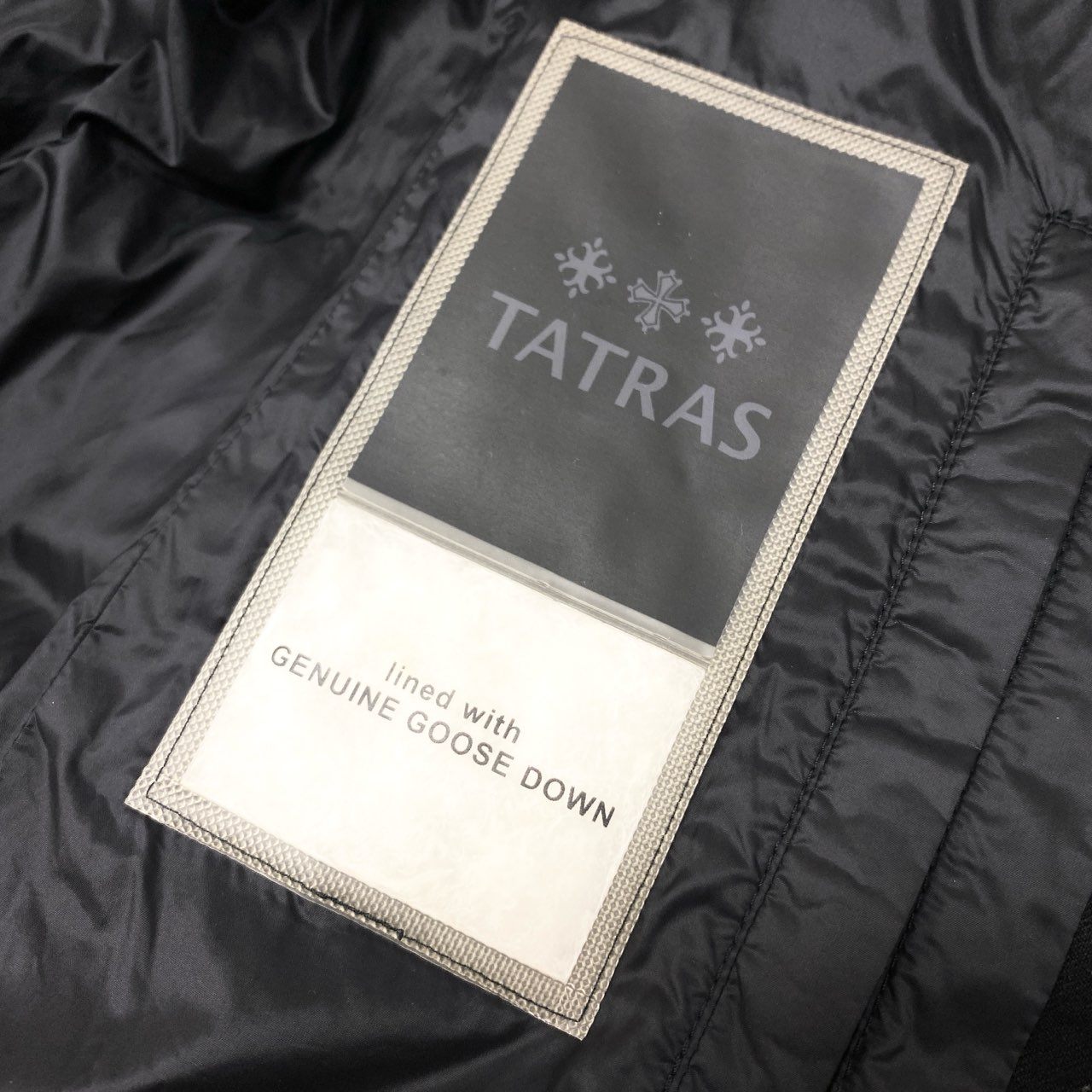 66k11 TATRAS タトラス ルセラ ラクーンファー ダウンベスト LTA19A4572 2 ブラック アウター フード付きt18r