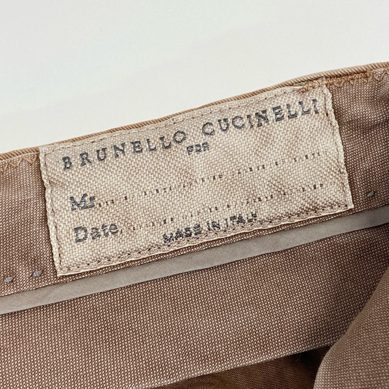 20a14 BRUNELLO CUCINELLI ブルネロクチネリ LEISURE FIT カーゴパンツ コットンパンツ ストレッチ〇 ボトムス メンズ 紳士服 46 ブラウン系o07t