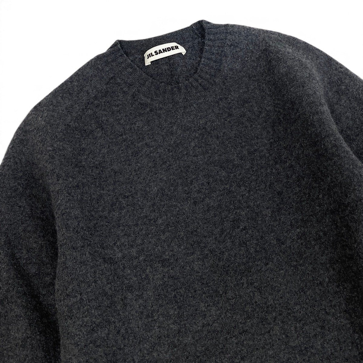 Ei3 JIL SANDER ジルサンダー 2024AW ウールニット セーター サイズ34 ダークグレー ウール100％ レディースk02i