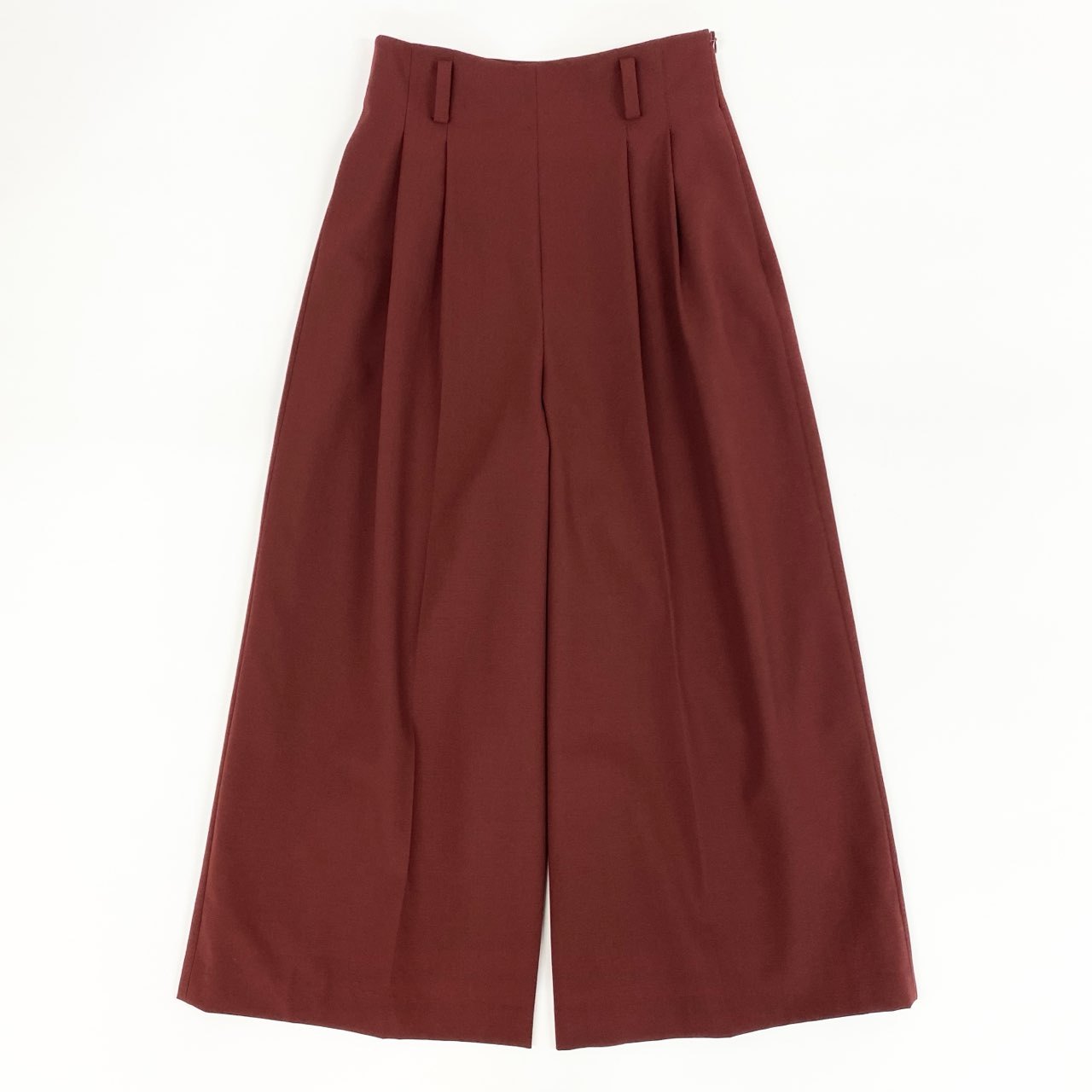 66g24《美品》 FOXEY フォクシー ブティック Pants Olivier ワイドパンツ ワイドスラックス イージーパンツ 41156 サイズ38 ワインレッド レディース 女性用_