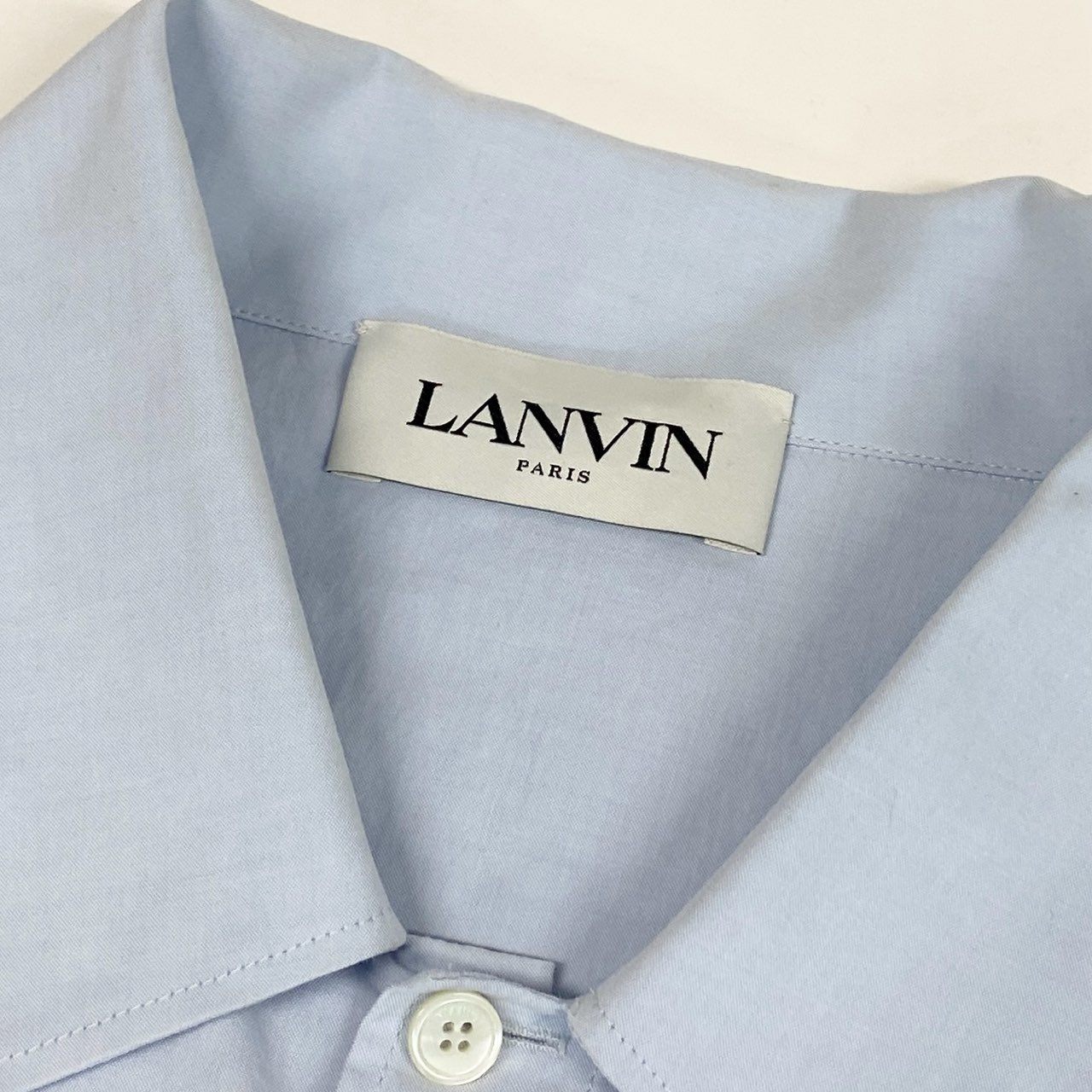 Mc2 LANVIN PARIS ランバン  デザインオーバーシャツ 長袖シャツ フリーサイズ サックスブルー メンズ トップスta1