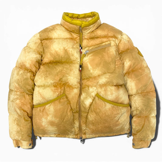 87l20 MONCLER モンクレール ダウンジャケット COSTES タイダイ ダブルジップ アウター E20914082285 V0061 1サイズ オレンジ系 メンズo07t