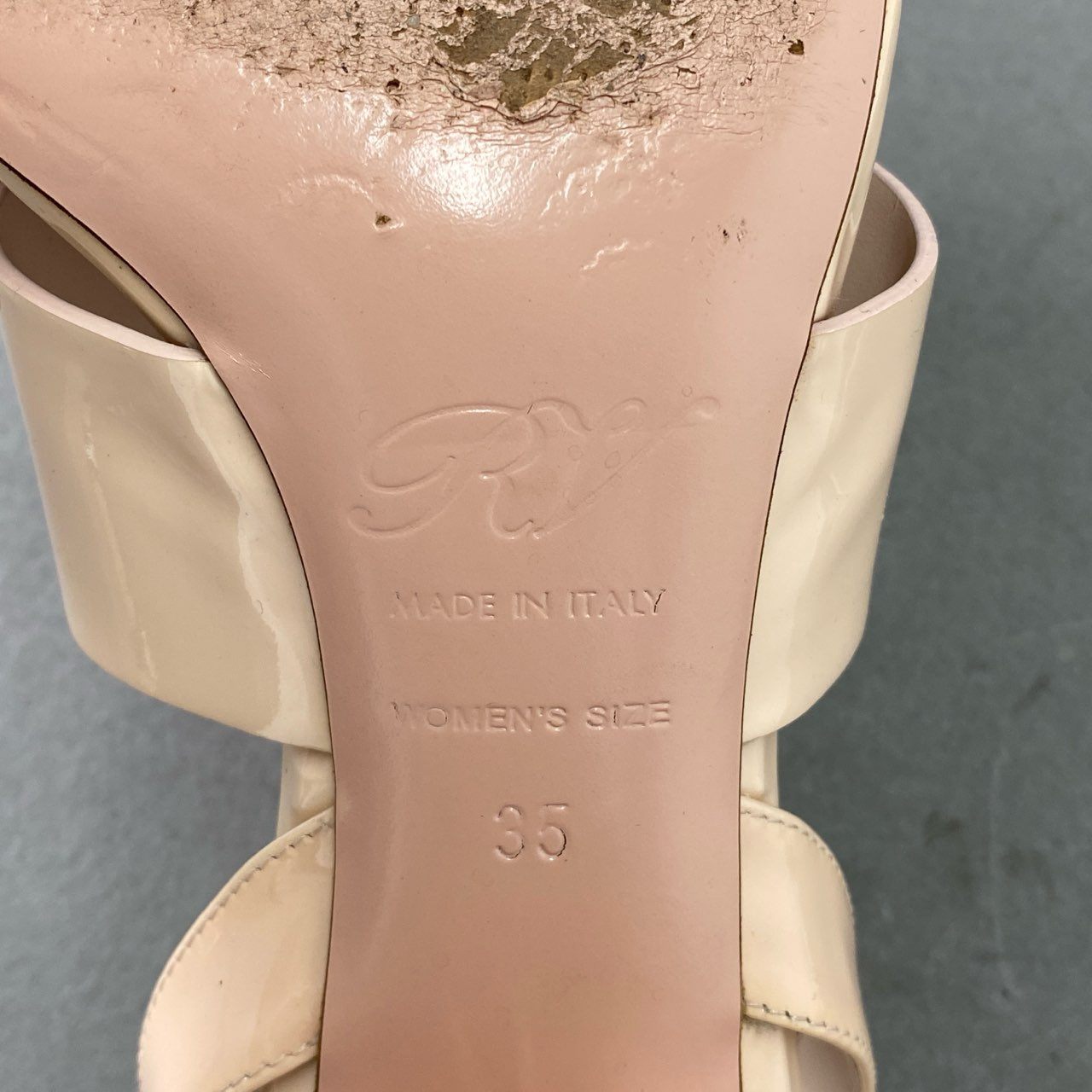 4f20 Roger Vivier ロジェヴィヴィエ ベルヴィヴィエ バックル ミュールサンダル 35 ピンク イタリア製 エナメル パテントレザー シューズ パンプス