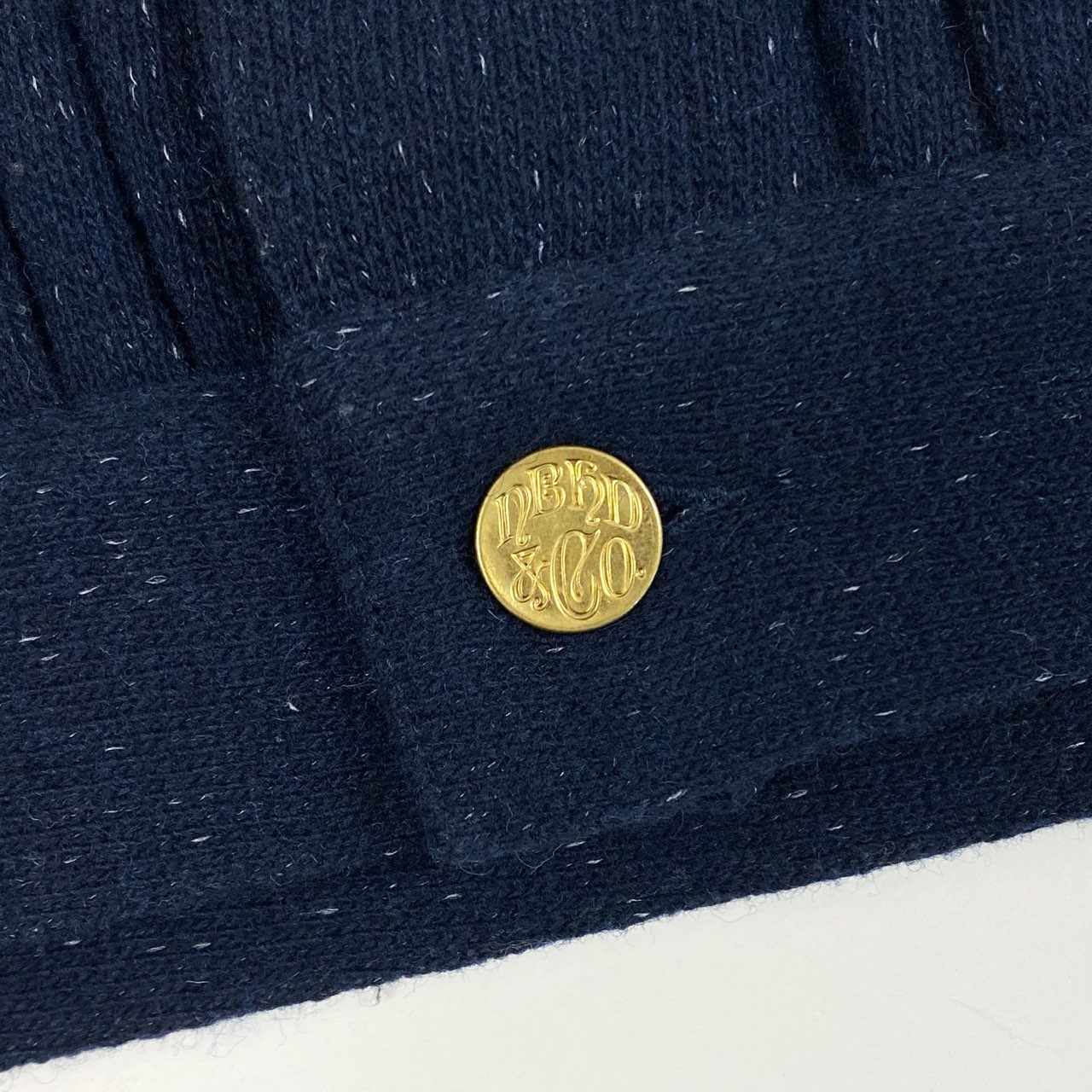 2j27 《美品》NEIGHBORHOOD ネイバーフッド ウールナイロン ジャケット ブルゾン 裏起毛 STOCKMAN-W / WN-JKT XLサイズ ネイビー メンズu02t