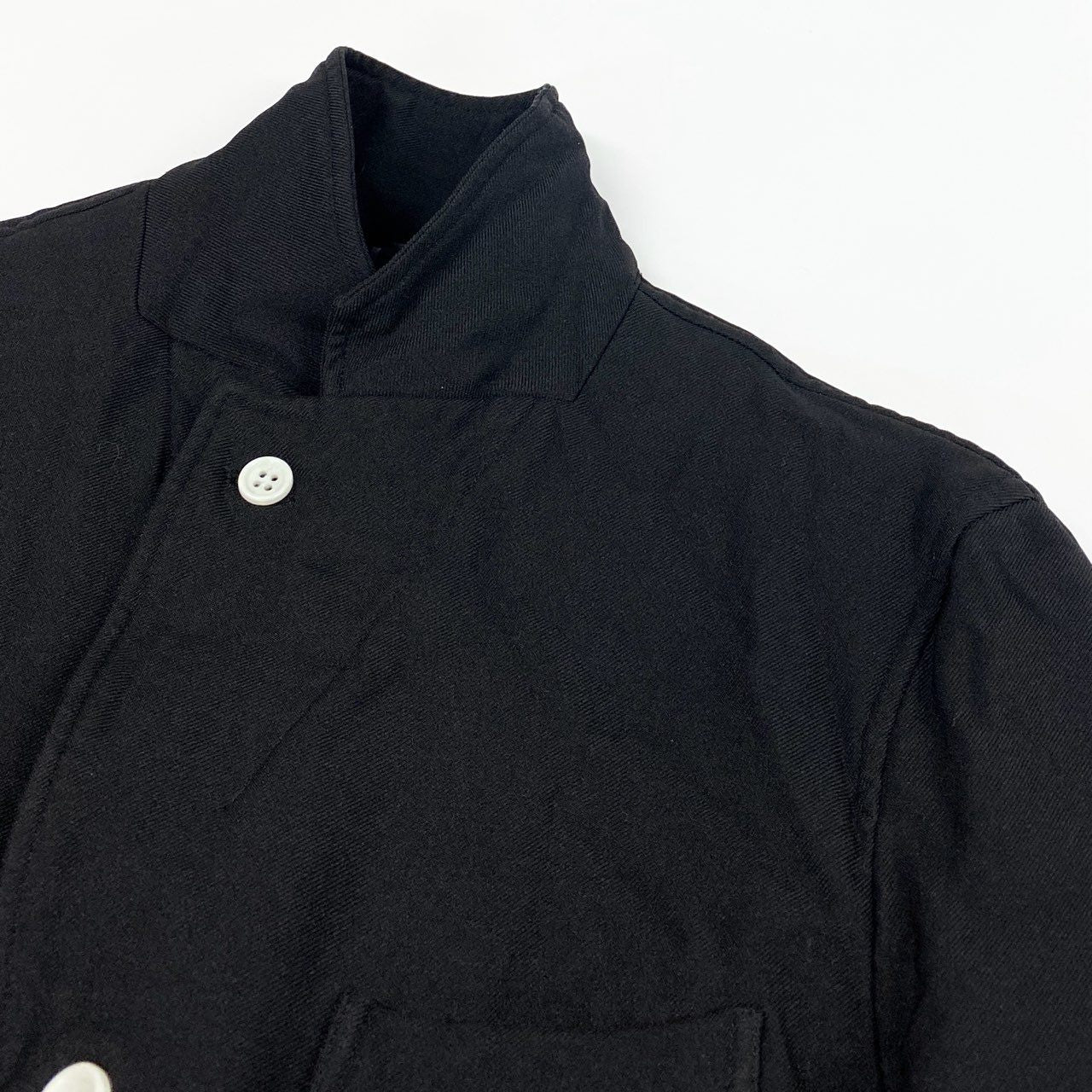 11b9 BLACK COMME des GARCONS ブラックコムデギャルソン 2014年 ポリ縮絨 テーラージャケット アウター M ブラック ポリエステル メンズk02i