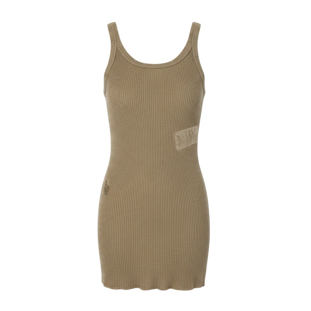 j16 Christian Dior クリスチャンディオール CD Bee刺繍 リネンメイン ニットタンクトップ CD Bee Embroidered Linen-Blend Knit Tank Top Size 40 ベージュt18r